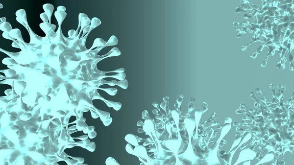 Coronavirus Ncov Isoliert Hintergrund Ein Gefährlicher Pathogener Covid Virus Der Stockfoto