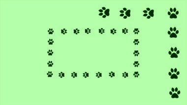 Adımların Yürüyen Pençeleri 'nin Ayak İzi Hareketi. Metnin yazımı için soyut arkaplan.