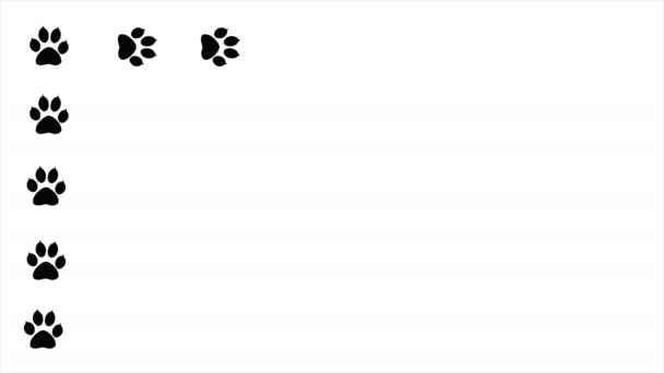 Движение Шагов Ступенькам Идущих Лапами Абстрактный Фон Написания Текста — стоковое видео