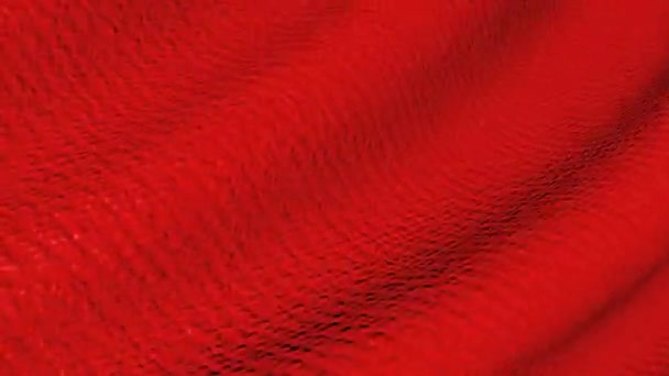 Fluttering Textura Tecido Vermelho Tela Abstrata Movimento — Vídeo de Stock