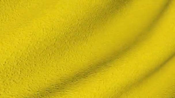 Chvějící Žlutá Citrónová Struktura Povrchu Abstraktní Plátno Látkovém Pohybu — Stock video