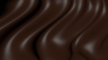 Çikolata rengi dalgalar arka planda. Canlandırma döngüsünün dokusu.