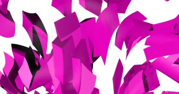 Абстрактні Кольорові Хвилі Матерії Тло Руху Полотна Геометричними Фігурами — стокове відео