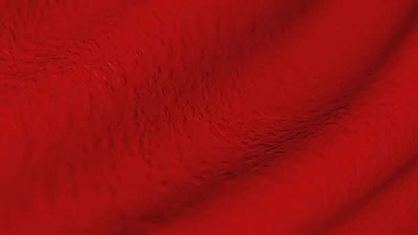 Fluttering Red Fabric Texture Abstract Canvas Motion — Stock Video