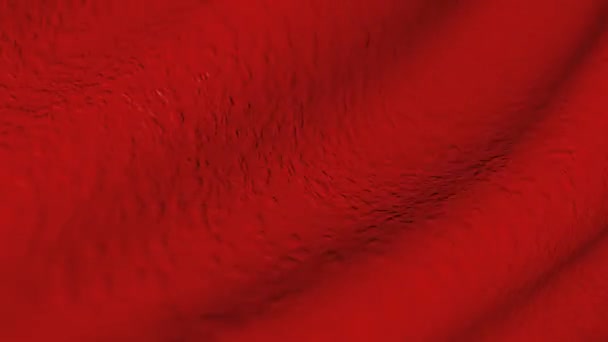 Fluttering Red Fabric Texture Abstract Canvas Motion — Stock Video