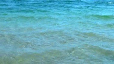 Azure waves of the ocean beach.