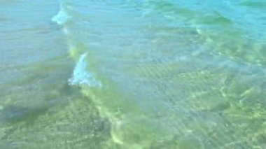 Azure waves of the ocean beach.