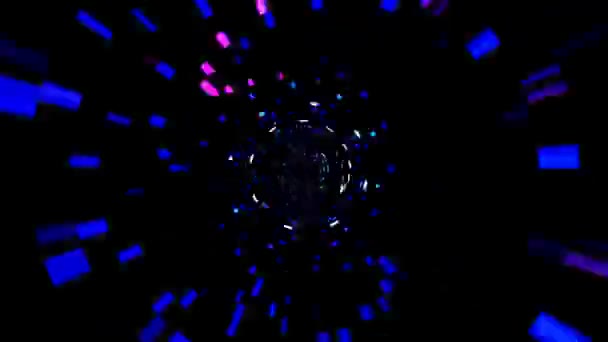 Hypnotisches Funkeln Des Rotierenden Lichts Ein Monotoner Puls Bewegter Strahlen — Stockvideo