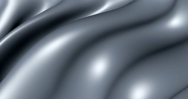 Hareket halindeki soyut gri kumaş.