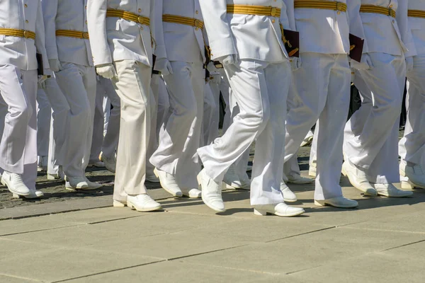 Group Naval Officers Navy Parade Cadets Highest Composition Russian Navy — ストック写真