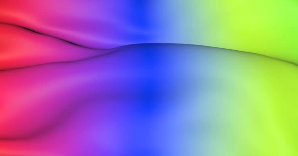 Lgbt旗在3D上飘扬 彩虹布帆布在动 — 图库视频影像