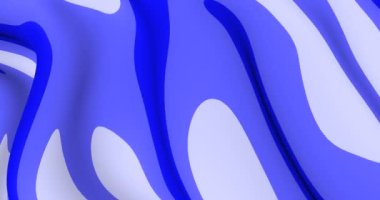 Renkli çizgiler hareket halindeki dalgalardır. Akımların soyut 3B taşkınlığı.