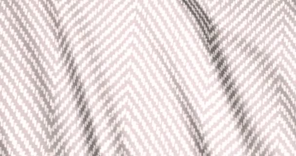 Тартанская Хлопковая Ткань Движении Шерстяная Пряжа Крупным Чековым Плетением Шотландии — стоковое видео