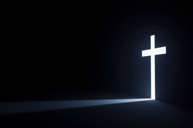 Karanlık bir uzayı aydınlatan haç şeklinde parlak bir ışık. Tanrıların varlığının, zarafetinin ve cennete giden yolun güçlü bir temsili. Christian için ideal