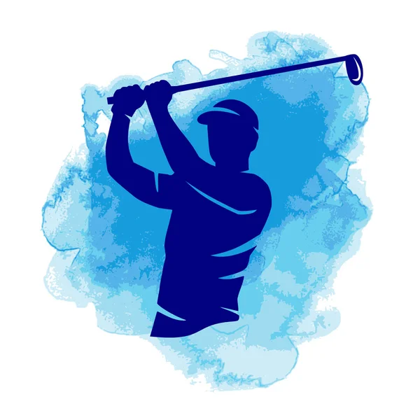 Golf Gráfico Deportivo Calidad Vectorial — Vector de stock