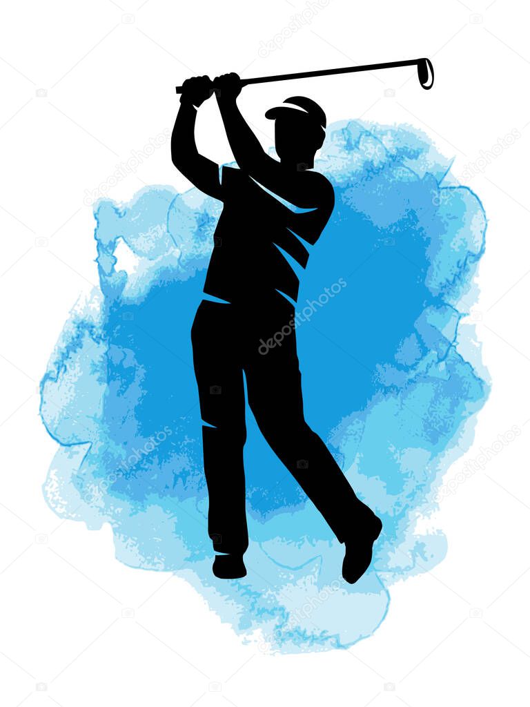 Golf sport graphic in vector quality.