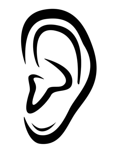 病媒质量助听器标识 — 图库矢量图片