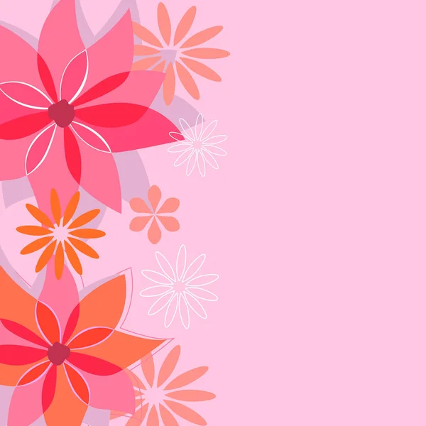 Spring Flowers Background Graphic Vector Quality — Stock Vector