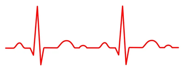 Eletrocardiograma Qualidade Vetorial —  Vetores de Stock