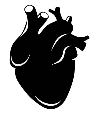 Vektör kalitesinde kalp grafiği.