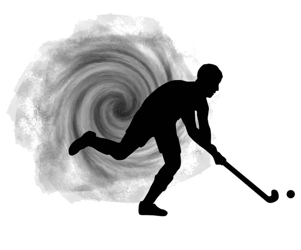 Hockey Gráfico Deportivo Calidad Vectorial — Vector de stock