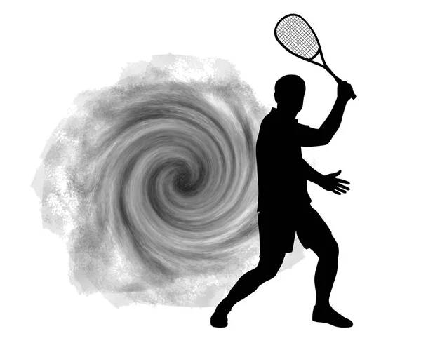 Squash Gráfico Deportivo Calidad Vectorial — Vector de stock