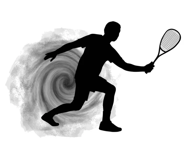 Grafica Dello Squash Sport Qualità Vettoriale — Vettoriale Stock