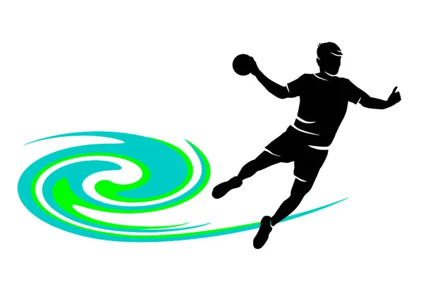 Handball Sport Graphique Qualité Vectorielle — Image vectorielle