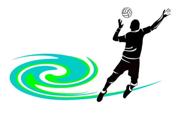 Volleyboll Sport Grafik Vektor Kvalitet — Stock vektor