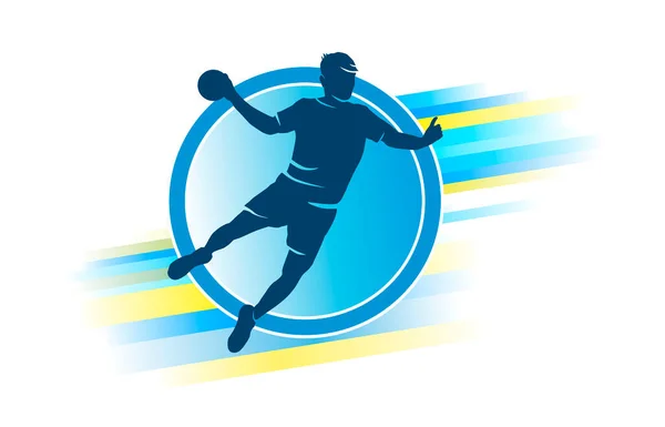 Handballsportgrafik Vektorqualität — Stockvektor