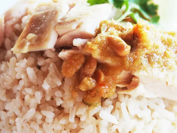Kana Riisi Katu Ruoka Thaimaassa Hyvä Yksinkertainen Elämä Teetä Suuri — kuvapankkivalokuva