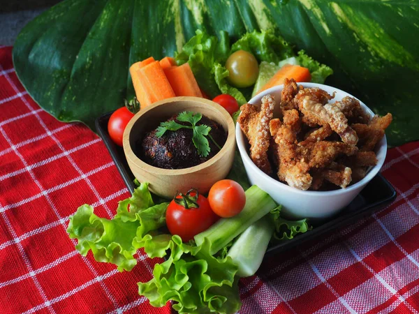 Tadang Capmoo Tailandés Estilo Comida Original Del Norte Comer Con —  Fotos de Stock