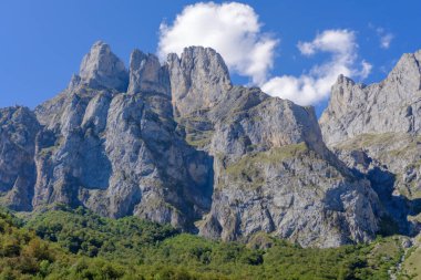 Yazın Kafkaslar 'ın dağ zirveleri.