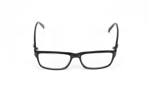 Black Eye Glasses look a bit nerd style Isolated on White — Stock Photo, Image