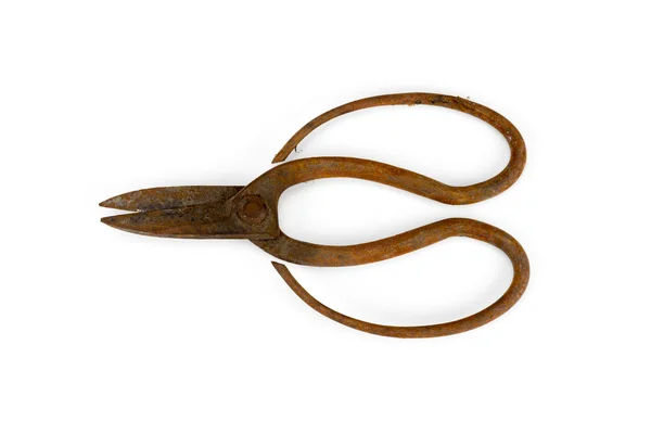 Old scissors full of rust — Stock Photo, Image