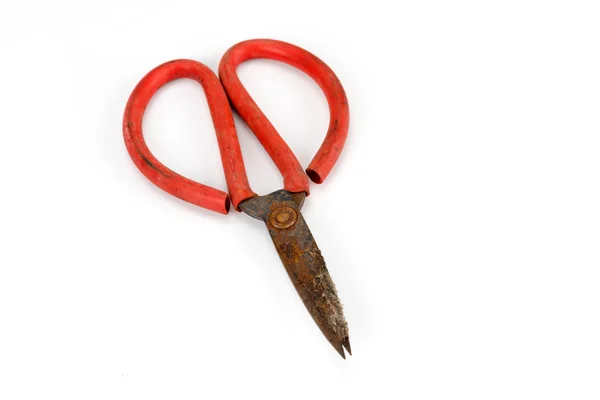 Old scissors full of rust — Stock Photo, Image