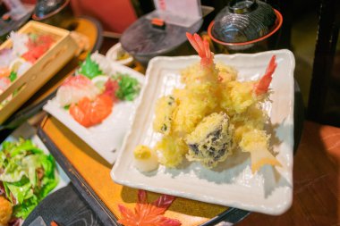 Japon yemekleri modelleri yapılmış reçine ve plastik