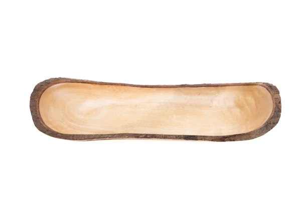Контейнер, лоток, ореховая скорлупа, сделанная из woo — стоковое фото
