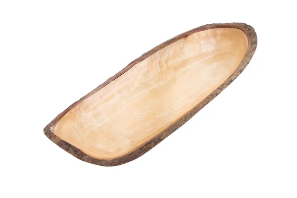 Контейнер, лоток, ореховая скорлупа, сделанная из woo — стоковое фото