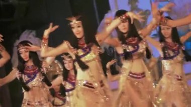 Çeşitli çekim Epic romantik akşam dans show