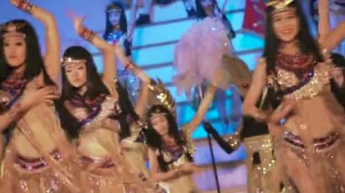 Çeşitli çekim Epic romantik akşam dans show