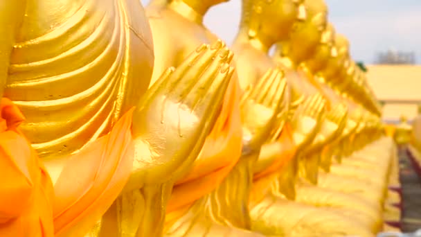 Buddha Phuttha Utthayan Makha Bucha Anusorn, Nakhon nayok, Tailandia — Vídeo de stock