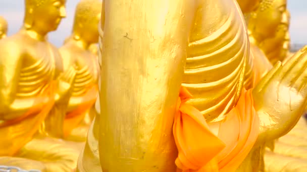 Buddha Phuttha Utthayan Makha Bucha Anusorn, Nakhon Nayok, Thailand — Stockvideo