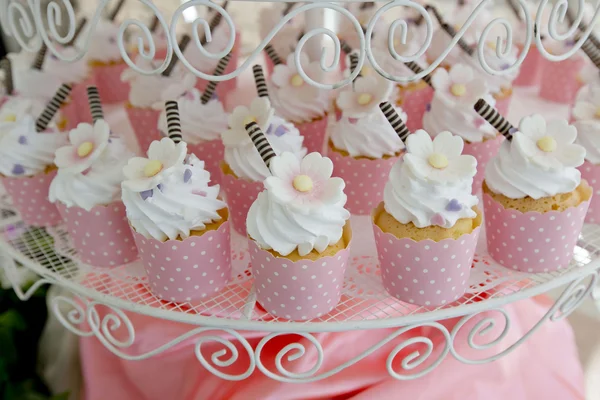 Wedding Cupcake bakgrund — Stockfoto