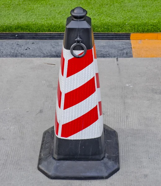 Traffic cone red and white colors — Stock Photo, Image