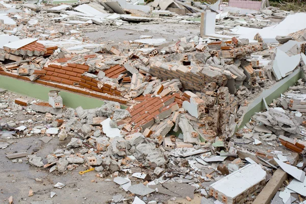 Huis vernietiging achtergrond — Stockfoto