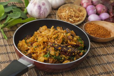 Pork Crackling Chili Paste, Tayland usulü Chili Dip.