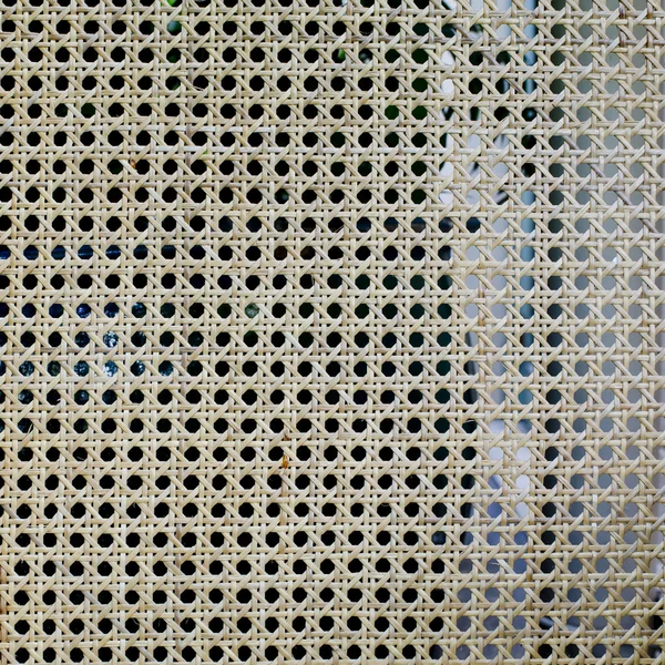 Patrón de tejido de ratán background.Woven ratán con pateador natural —  Fotos de Stock