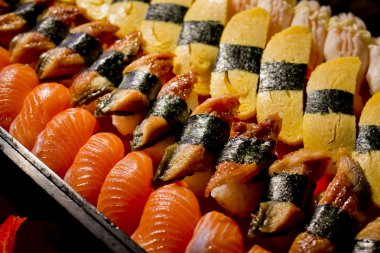 Suşi koleksiyonları arka plan dokusu