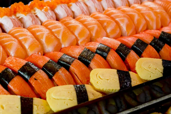 Tekstur latar belakang koleksi Sushi — Stok Foto